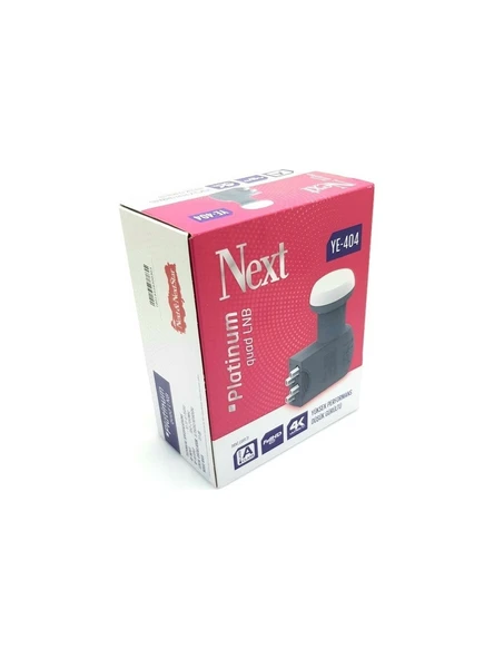 Next Ye-404 Platinum Quad Dört Çıkışlı Lnb 0.1 dB 4k Uhd - 4