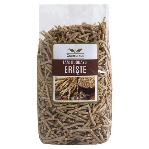 Gurmezade Tam Buğday Unlu Yumurtalı Erişte 500 g e