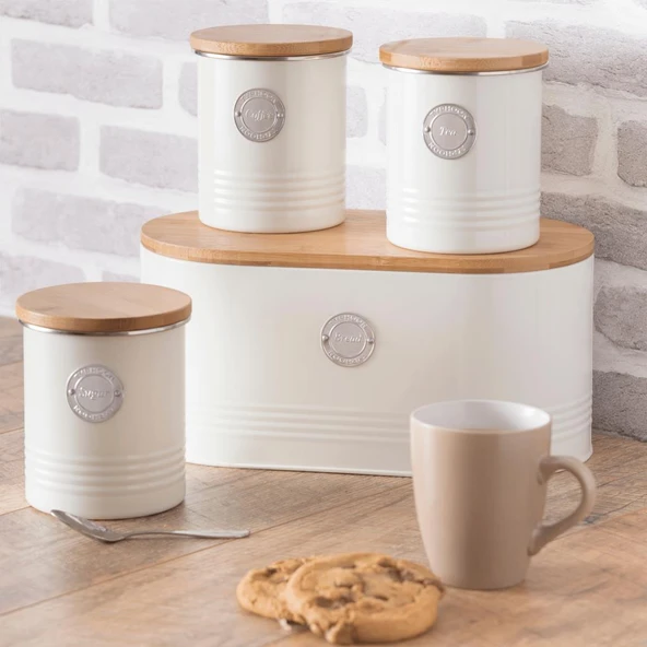 Typhoon 1400976 Living Serisi 1 Litre Şeker Saklama Kabı - Krem - 4