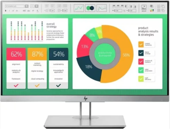 HP E223 1FH45AA 21.5" 5ms Full HD IPS LED Monitör HASARLI BOZUK
