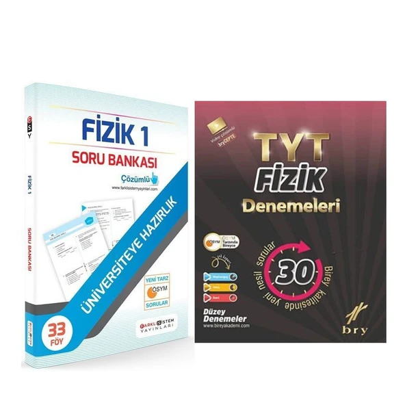 Farklı Sistem TYT Fizik Soru Bankası ve Birey Deneme Seti 2 Kitap