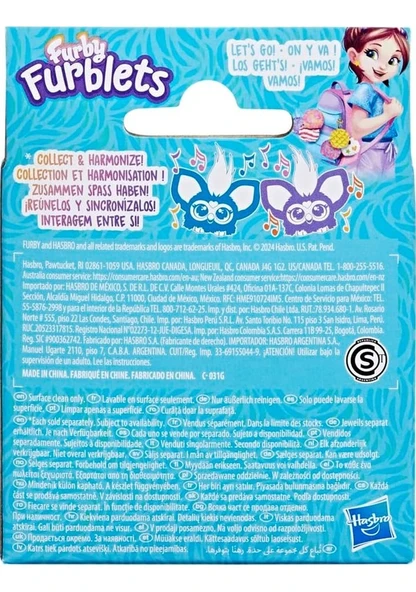 Furby Furblets Hoo-Lah Mini Friend F9703 G1612 Lisanslı Ürün - Resim 6