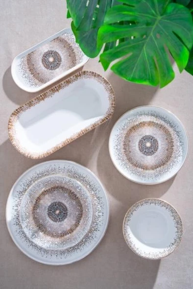 Acar Sofiya 27 Parça 6 Kişilik Yemek Takımı SR-07800