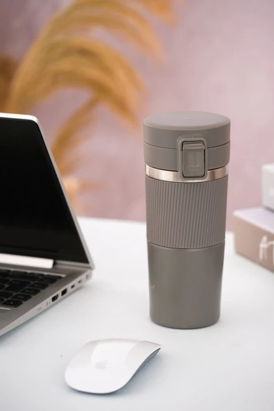 Penguen Termos Mug 400 ml Filtre Kapak Paslanmaz Çelik - 3