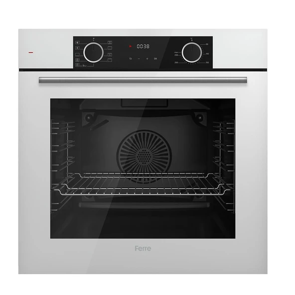 Ferre FLAMEART SC Serisi Beyaz Set (SC406-WFA + XE63CB +D078 ) - 65 cm'lik Kare Döküm Izgara-WOK - 4