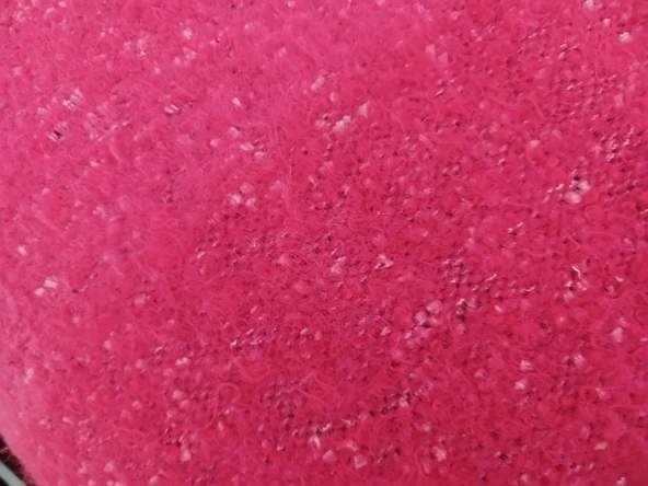 Tavşan Tüyü El Dokuma Yumuşak Dokulu Tek Kişilik Yatak Örtüsü (160x240)-Pembe - 3