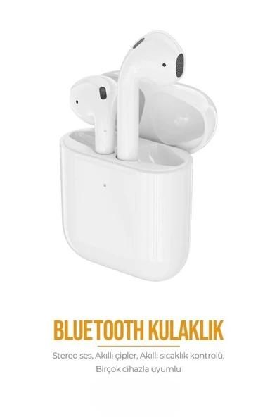 PDAteknoloji PD-BT114 OT 2.Nesil Bluetooth Kulaklık V5.3 - Beyaz - Resim 2