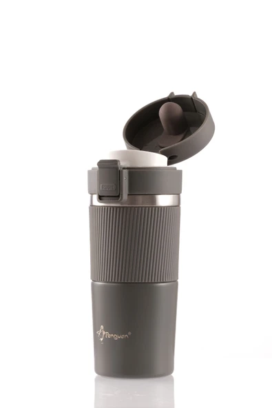 Penguen Termos Mug 400 ml Filtre Kapak Paslanmaz Çelik - 7