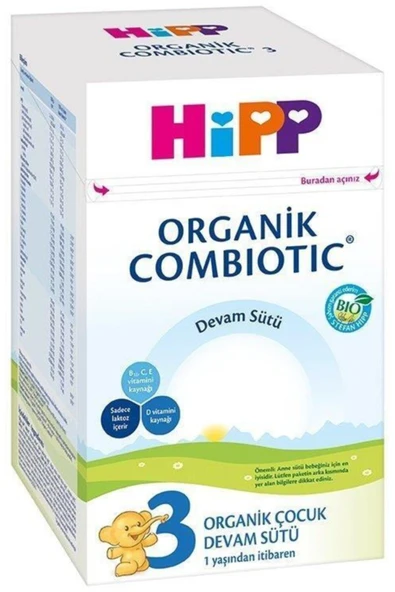 Hipp 3 Organik Combiotic Bebek Sütü 800 Gr ürün görseli