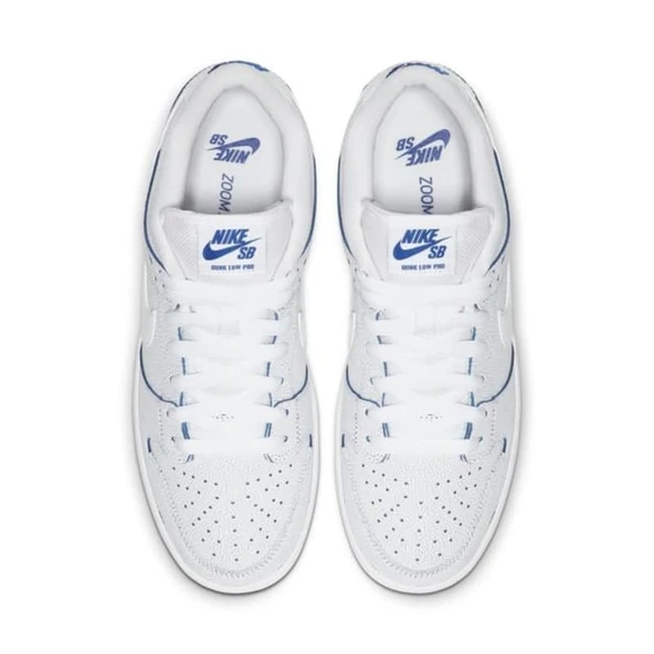 Nike Dunk Low Premium White Game Royal Erkek Spor Ayakkabı - 4
