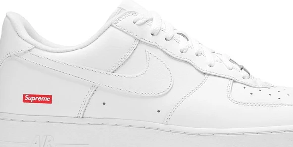 Nike Air Force 1 Low Supreme White Spor Ayakkabı - 2