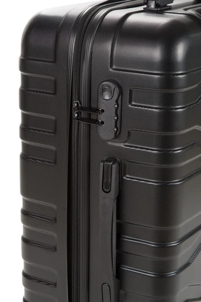 Fossil Unisex Büyük Boy Valiz Siyah 123X - Resim 5