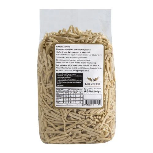 Gurmezade Yumurtalı Erişte 500 g e - 2