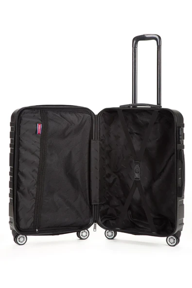 Fossil Unisex Büyük Boy Valiz Siyah 123X - Resim 6