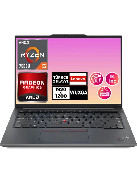 Lenovo ThinkPad E14 Gen 5 Ryzen 5 7530U 16GB 512GB SSD 14" WUXGA W11P Notebook 21JR0009TX 009