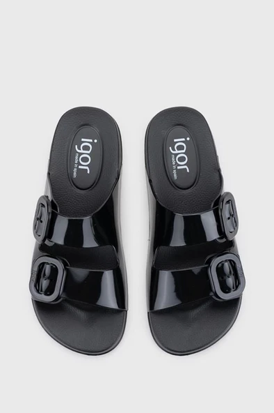 İgor S10334-002 HABANA BRILLO Anatomik Taban Kadın Terlik Siyah 36-41 - 7