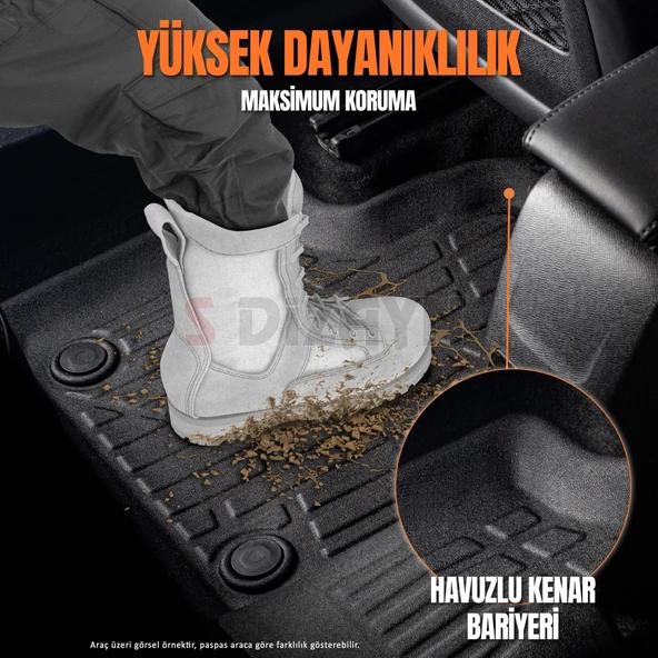 SKODA FABİA ARACA ÖZEL 3D PASPAS 2022 2023 2024 2025 - 4