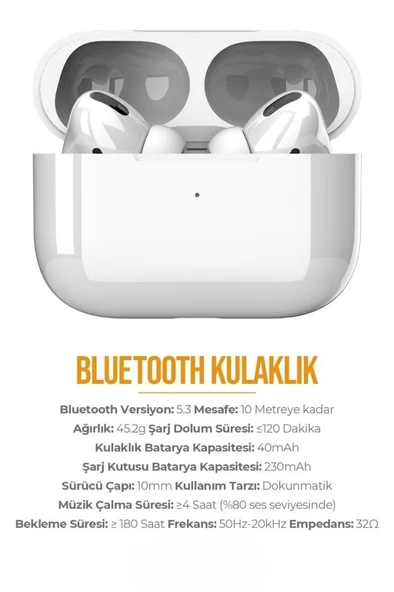 PDAteknoloji PD-BT113 3.Nesil Bluetooth Kulaklık V5.3 - Beyaz - 2