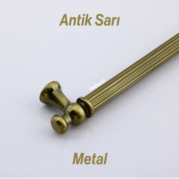 Selçuklu Antik Sarı Metal Kulp 224 mm Mobilya Çekmece Mutfak Dolabı Dolap Kapak Kulpları Kulb Kulpu - 7