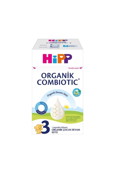 Hıpp 3 Organik Combiotic Bebek Sütü 800 Gr. (12'Lİ) ürün görseli