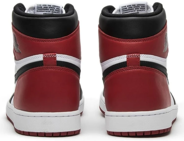 Nike Air Jordan 1 High Black Toe Spor Ayakkabı - 6
