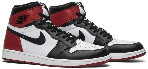 Nike Air Jordan 1 High Black Toe Spor Ayakkabı - 8