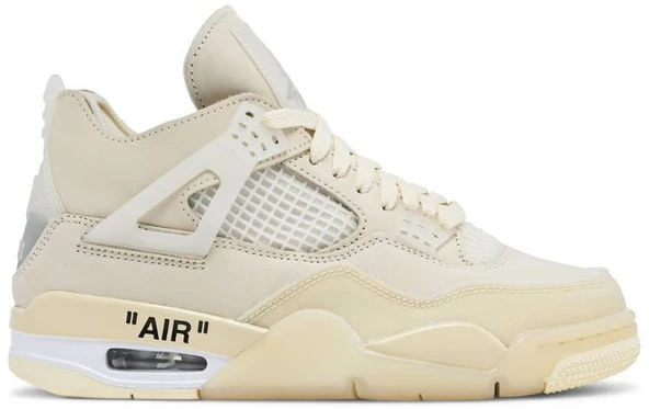 Nike Air Jordan Retro 4 Off-White Sail Spor Ayakkabı