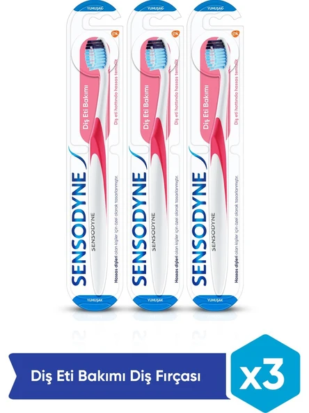 Sensodyne Diş Eti Bakımı 3'lü Diş Fırçası