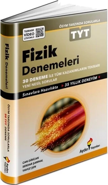 TYT Fizik Denemeleri Tamamı Video Çözümlü Aydın Yayınları