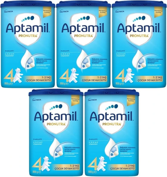 Nutrıcıa Aptamil Pronutra 800GR Devam Sütü No:4 (1-2 Yaş) (5 Li Set)