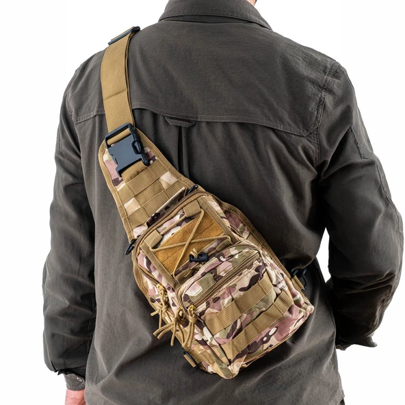 Savage Çapraz Göğüs Askılı Tactical Çanta Kamuflaj - 8