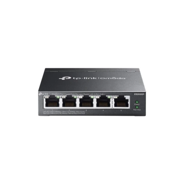 Tp-Link Omada ES205GP 5-Port Easy Managed Switch 4 Portlu PoE+