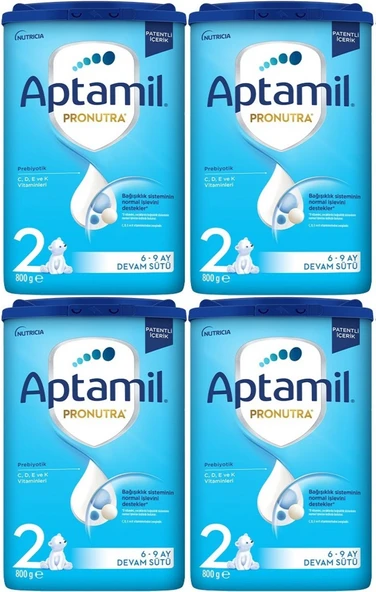 Nutrıcıa Aptamil Pronutra 800GR Devam Sütü No:2 (6-12 Ay) (4 Lü Set)