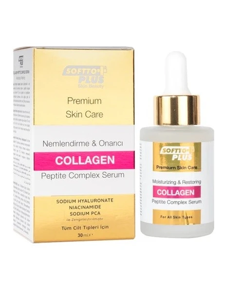 Softto Plus Premium Nemlendirici Serum Collagen 30 Ml