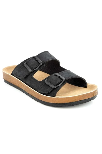 Muya Yuna 31032-430 Anatomik Taban Kadın Terlik Nubuk Siyah 36-40 - Resim 2