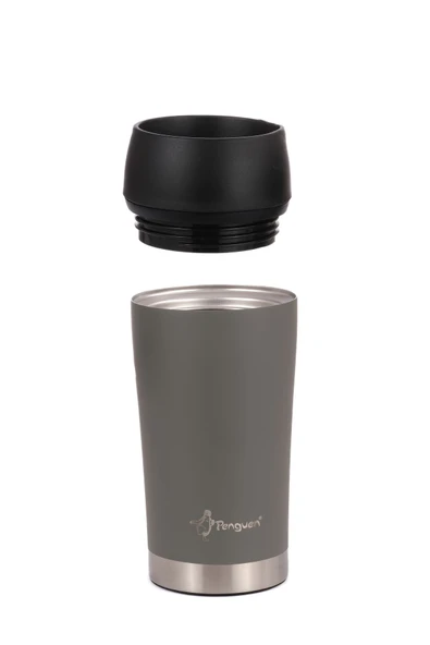 Penguen Mug Termosu - 300 ml | Sızdırmaz, Çift Cidarlı, Vakum Yalıtımlı, Paslanmaz Çelik - 6