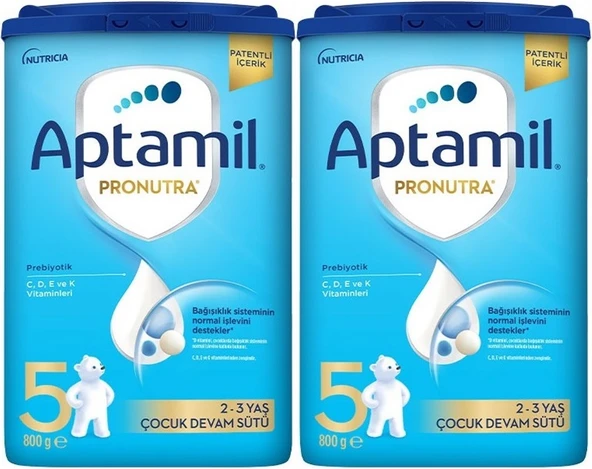 Nutrıcıa Aptamil Pronutra 800GR Devam Sütü No:5 (2-3 Yaş) (2 Li Set)