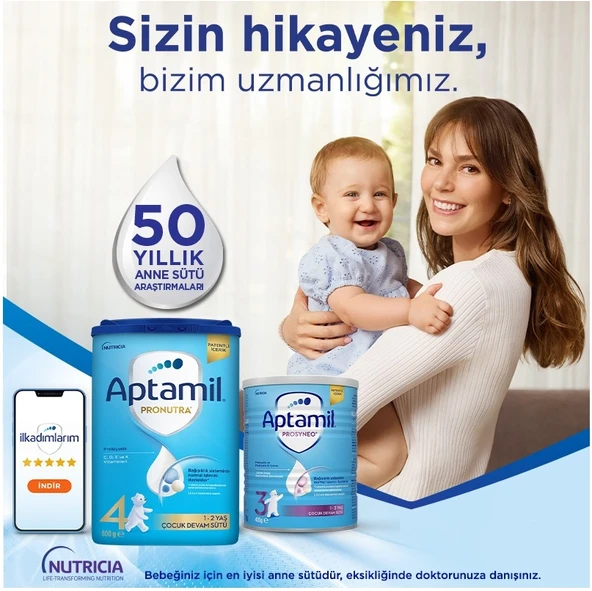 Nutrıcıa Aptamil Pronutra 1200GR Devam Sütü No:4 (1-2 Yaş) (3 Lü Set) - 11
