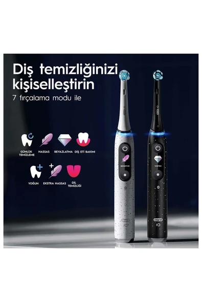 Oral-B iO 10 Stardust Beyaz Şarjlı Diş Fırçası - 3