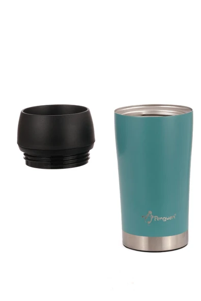 Penguen Mug Termosu - 300 ml | Sızdırmaz, Çift Cidarlı, Vakum Yalıtımlı, Paslanmaz Çelik - 6