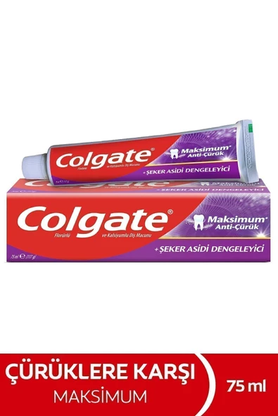 Colgate Maksimum Anti-Çürük Florürlü Diş Macunu 75 ml