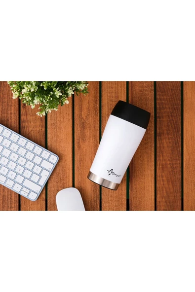 Penguen Mug Termosu - 300 ml | Sızdırmaz, Çift Cidarlı, Vakum Yalıtımlı, Paslanmaz Çelik - 3