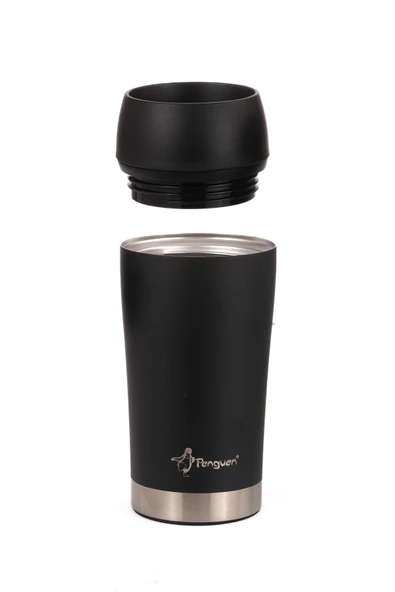 Penguen Mug Termosu - 300 ml | Sızdırmaz, Çift Cidarlı, Vakum Yalıtımlı, Paslanmaz Çelik - 6