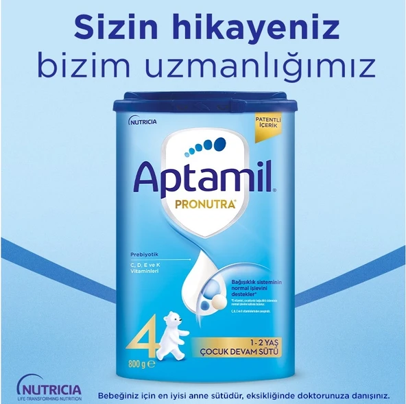 Nutrıcıa Aptamil Pronutra 1200GR Devam Sütü No:4 (1-2 Yaş) (4 Lü Set)