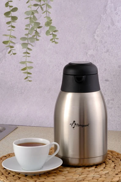 2 Litre Paslanmaz Çelik Çay Termosu - 1200xs