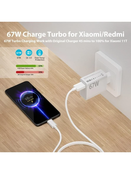 Xiaomi MDY-12-EH 67 W Type-C Kablolu Şarj Aleti (Xiaomi Türkiye Garantili) - 2