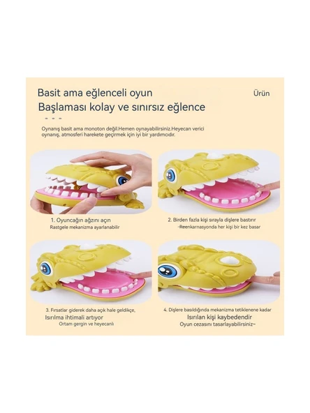 Sevimli Hayvan Dişçisi - Finger Biting Adventure - Turkuaz Dinozor - 4