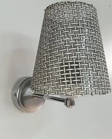 D-light Arma Aplik Hasırlı Siyah