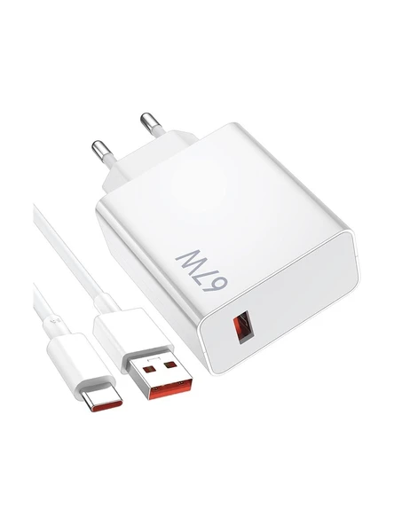 Xiaomi MDY-12-EH 67 W Type-C Kablolu Şarj Aleti (Xiaomi Türkiye Garantili)