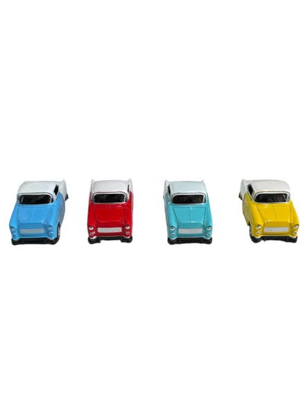 4'lü Kırılmaz Oyuncak Çek-Bırak Mini Arabalar 8 Cm Mini Araçlar 4'lü Set - 2